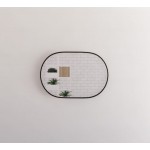 Me Black Framed Oval Mirror 600 * 900